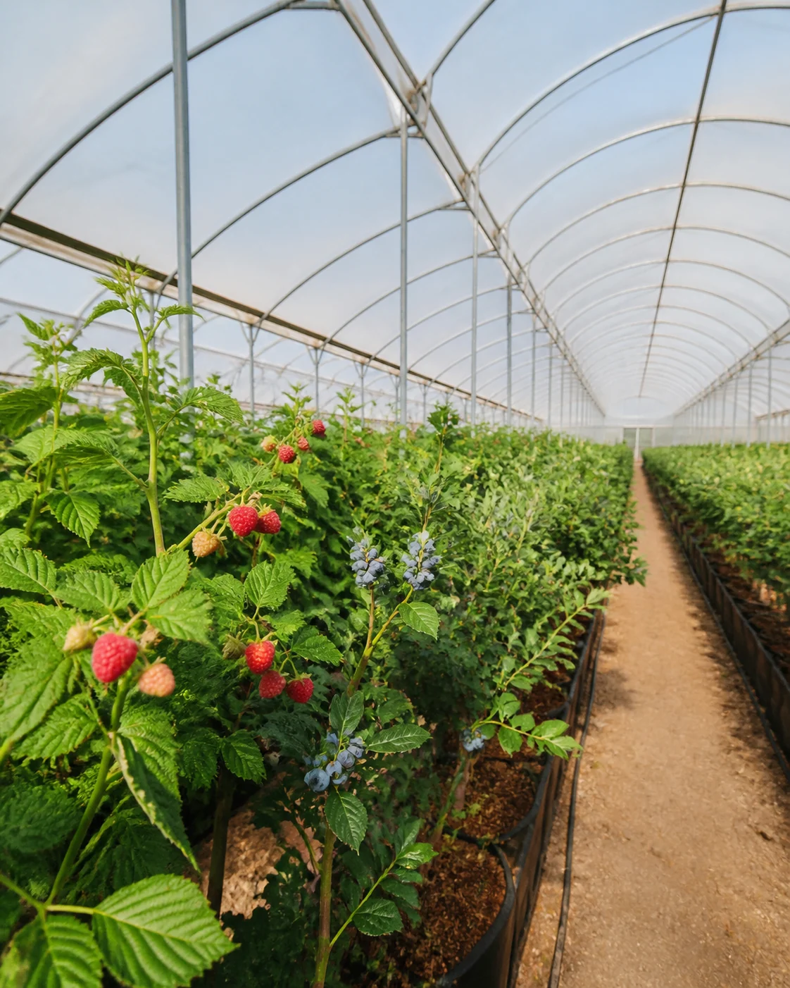 Afripick berry greenhouse in Morocco